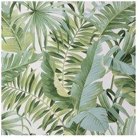 Fine Dcor Maui Leaf Wallpaper in Green