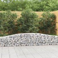 Arched Gabion Baskets 5 pcs 400x30x40/60 cm Galvanised Iron