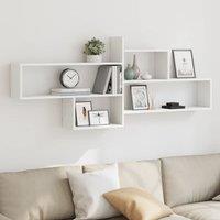 Berkfield Home Wall Shelf White 167.5x18x68 cm Engineered Wood