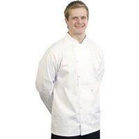 BonChef Men's Danny Long Sleeved Chef Jacket in White | Size: XL