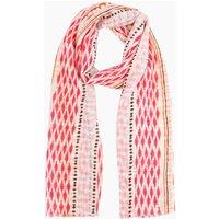Sarta Women's Madeline Lightweight Scarf - Pink, Boho Geometric in Pink