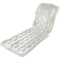 mysmartbuy Full Length Body Bath Pillow - Extra-Long Supportive Bathtub Mat with Headrest & Anti-Slip Suction Cups - 118 x 43 x 3cm
