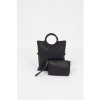 Rowan Crossbody Bag - Navy Blue, Italian Pebble Grain Leather