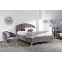 GFW Pettine End Lift Ottoman Storage Bed in Grey | Size: Double