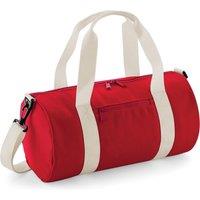 Bagbase Women's Mini Barrel Shoulder Bag Pack of 2 in Red