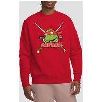 Teenage Mutant Ninja Turtles Men's Tmnt Raphael Since 1984 Crew Sweatshirt, Red | Size: XL