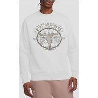 Yellowstone Men's Dutton Ranch Crew Sweatshirt, White | Size: Medium