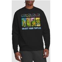 Teenage Mutant Ninja Turtles Men's Tmnt Select Your Turtles Crew Sweatshirt, Black | Size: XL
