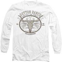 Yellowstone Men's Dutton Ranch Long Sleeve T-Shirt, White | Size: XL