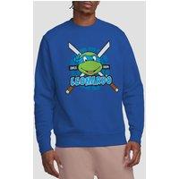 Teenage Mutant Ninja Turtles Men's Tmnt Leonardo Since 1984 Crew Sweatshirt, Royal Blue | Size: Medium