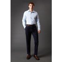Burton Men's Navy Twill Stretch Slim Fit Smart Trousers | Size: 30R