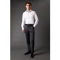 Burton Men's Khaki Twill Stretch Slim Fit Smart Trousers in Olive | Size: 34R