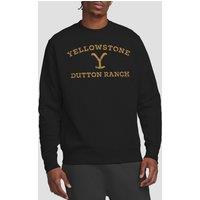 Yellowstone Men's Arched Logo Crew Sweatshirt, Black | Size: Medium