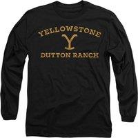 Yellowstone Men's Arched Logo Long Sleeve T-Shirt, Black | Size: 2XL
