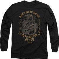 Yellowstone Men's Beth Dutton Long Sleeve T-Shirt, Black | Size: 2XL