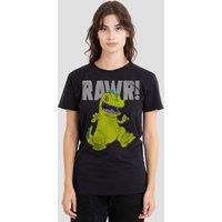 Rugrats Women's Reptar T-Shirt, Black | Size: 2XL
