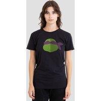 Teenage Mutant Ninja Turtles Women's Tmnt Donnie Face T-Shirt, Black | Size: Small