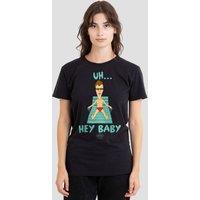 Beavis and Butthead Women's Uh Hey Baby T-Shirt, Black | Size: 2XL