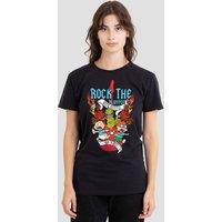 Rugrats Women's Rock The Playpen Music Festival T-Shirt, Black | Size: 2XL