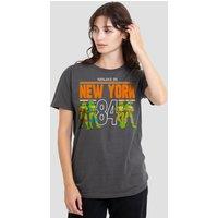 Teenage Mutant Ninja Turtles Women's Tmnt Tmnt Nyc T-Shirt, Charcoal | Size: 2XL