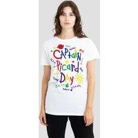 Paramount Home Entertainment Women's Star Trek Picard Picard Day T-Shirt, White | Size: Small