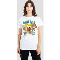Rugrats Women's Don'T Be A Baby Blocks T-Shirt, White | Size: Small