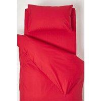 Homescapes Cotton Cot Bed Duvet Cover Set 200 Thread Count in Red