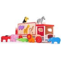 Bigjigs Toys Safari Sorting Lorry Toy