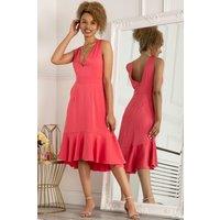 Annabeth V Neck Flare Dress