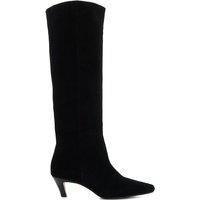 Dune London Women's 'Slink' Suede Knee High Boots in Black | Size: 4