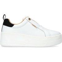 Carvela Women's 'Connected Laceless' Leather Trainers in White | Size: 6