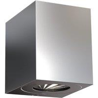Nordlux Modern Outdoor Wall Light Silver Stainless steel Intergrated LED Weatherproof - Mains Powered, IP44