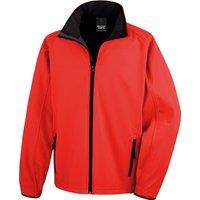 Result Core Men's Printable Soft Shell Jacket in Red | Size: 4XL