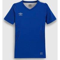 Umbro Men's Elite V Neck Base Layer Top in Royal | Size: Small