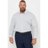 BadRhino Men's Print Long Sleeve Shirt in White | Size: 22 inches