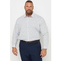 BadRhino Men's Print Long Sleeve Shirt in White | Size: 18 inches