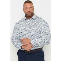 BadRhino Men's Print Long Sleeve Shirt in White | Size: 22 inches