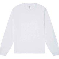 Bella + Canvas Men's Heavyweight Long-Sleeved T-Shirt in White | Size: Small