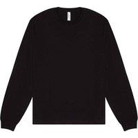 Bella + Canvas Men's Heavyweight Long-Sleeved T-Shirt in Black | Size: XS