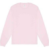 Bella + Canvas Men's Heavyweight Long-Sleeved T-Shirt in Pink | Size: Large