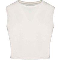 Native Spirit Women's Cropped Tank Top in Ivory | Size: 10