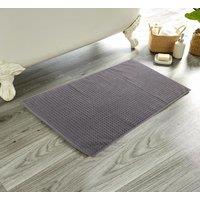 New Edge Blinds Luxe Deep Cotton Pile Bathmat in Charcoal