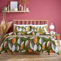 New Edge Blinds Bodenham Leaf Duvet Set in Multi - Single
