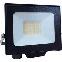 ENER-J 30W LED Floodlight CCT Switchable IP65 Weatherproof Black 2700 in White
