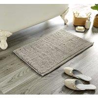 New Edge Blinds Pebbles Bath Mat in Navy in Light Grey