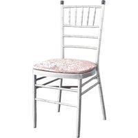 Neel Blue 10pcs Velvet Chair Seat Cover, Stretchy Dinning Chair Pad Cover Seat Protectors Slipcovers in Rose