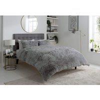 New Edge Blinds Snuggle & Cuddle Duvet Set in Charcoal - King in Light Grey | Size: Single