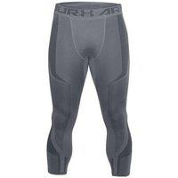 Stretch Waist Grey Seamless Mesh Panel Croppped Leggings