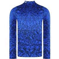 Storm Long Sleeve Blue AOP Golf Mock Baselayer