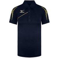 Mizuno Men's DryLite Short Sleeve Collared Navy Polo Shirt in Blue | Size: XL